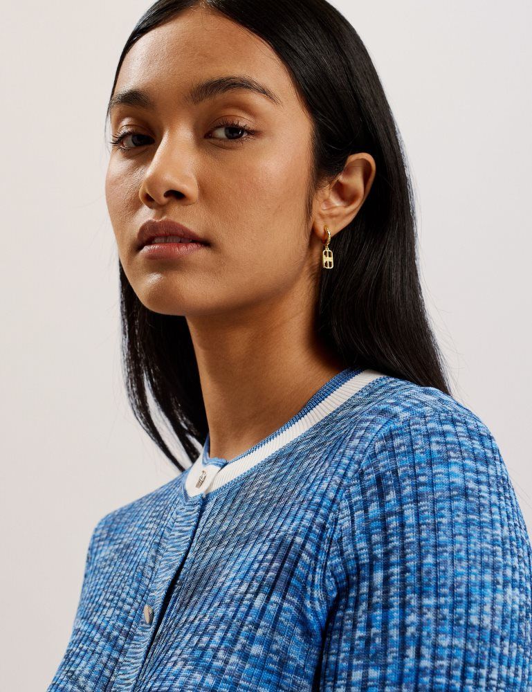 Ted Baker Addlinn - Long Sleeve Fitted Cardigan Bleu | 089536-JSI