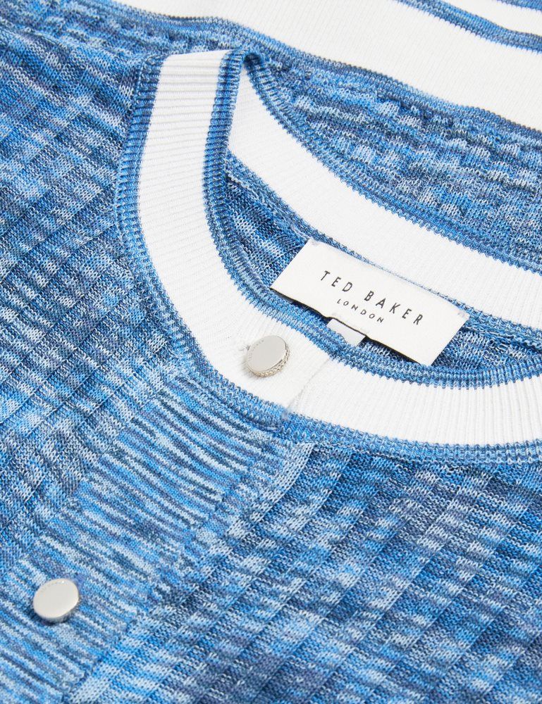 Ted Baker Addlinn - Long Sleeve Fitted Cardigan Bleu | 089536-JSI