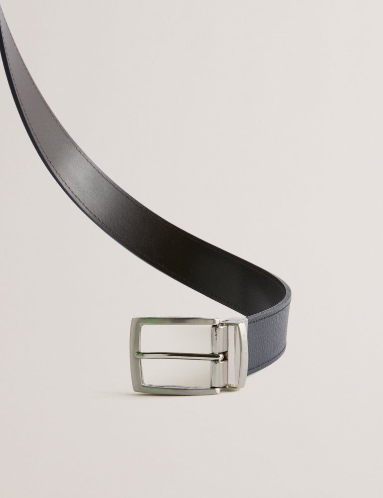 Ted Baker Breemer - Reversible Leather Belt Noir | 703986-JIZ