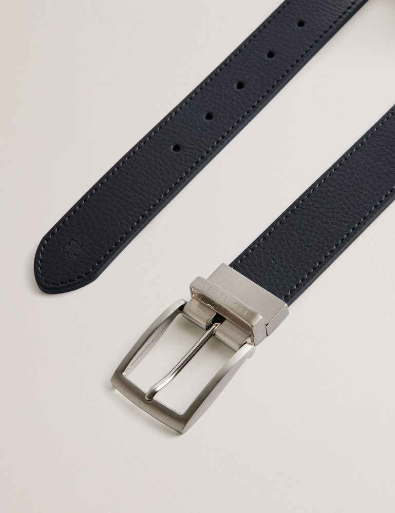 Ted Baker Breemer - Reversible Leather Belt Noir | 703986-JIZ