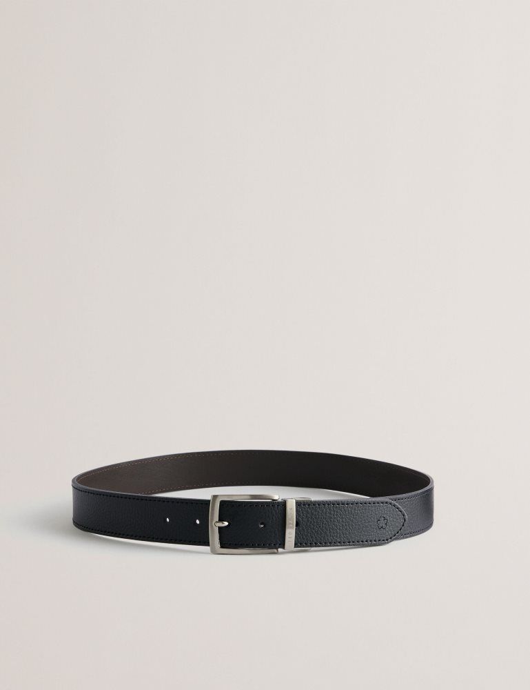 Ted Baker Breemer - Reversible Leather Belt Noir | 703986-JIZ