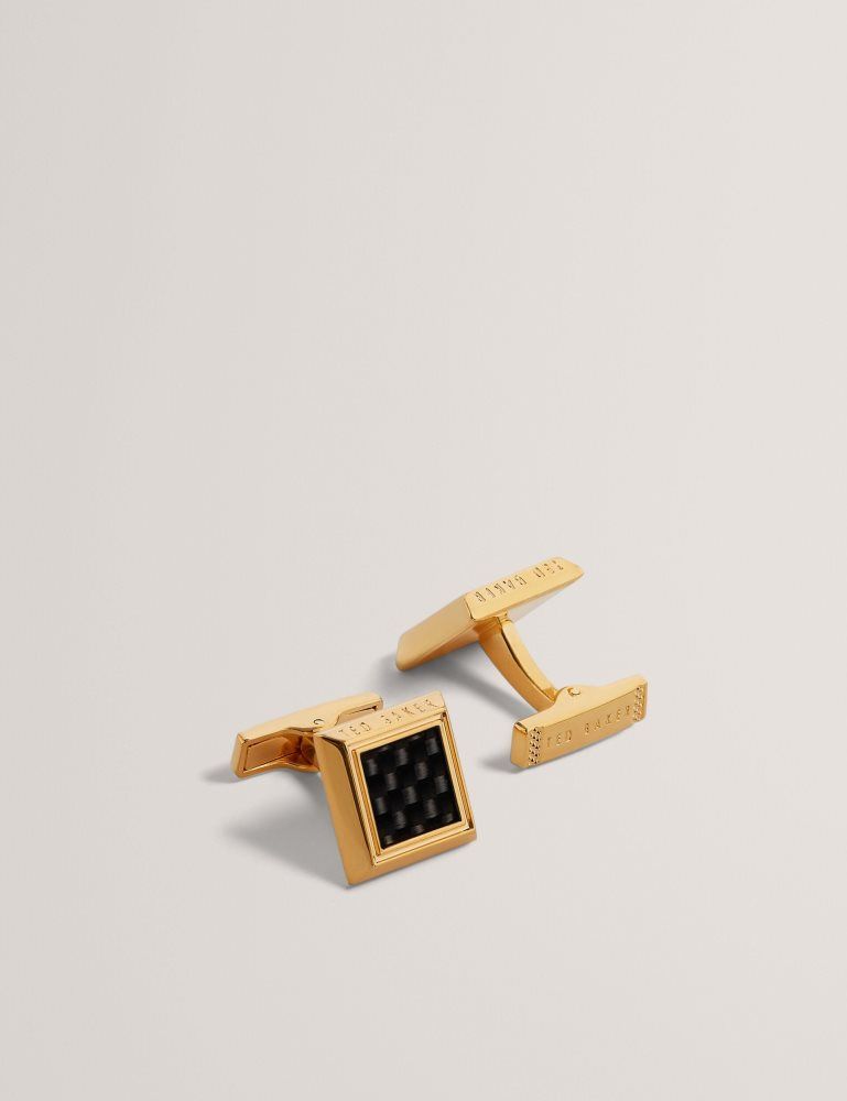 Ted Baker Carder - Carbon Cufflinks Doré | 019247-GOU
