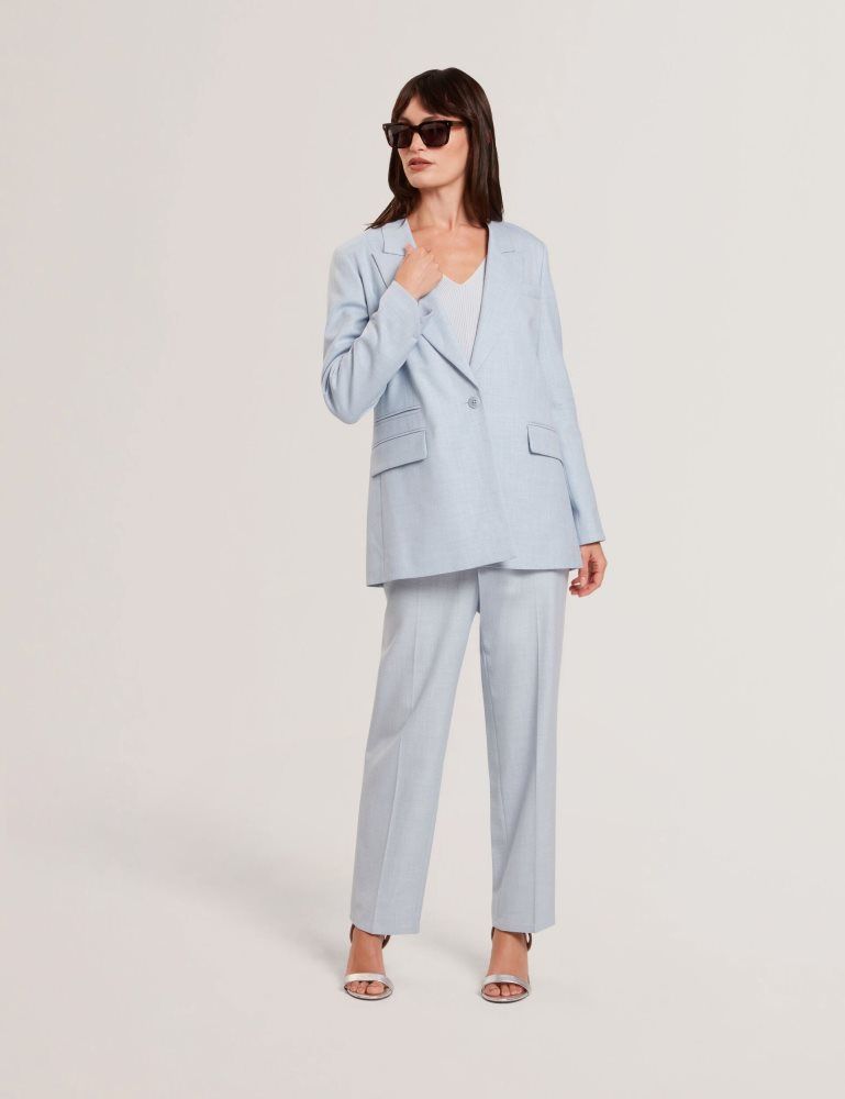 Ted Baker Carni - Relaxed Tailored Single Breasted Blazer Bleu | 582906-YGX