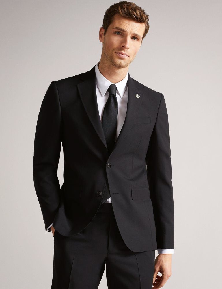 Ted Baker Classic - Wool Suit Jacket Noir | 185739-VZF