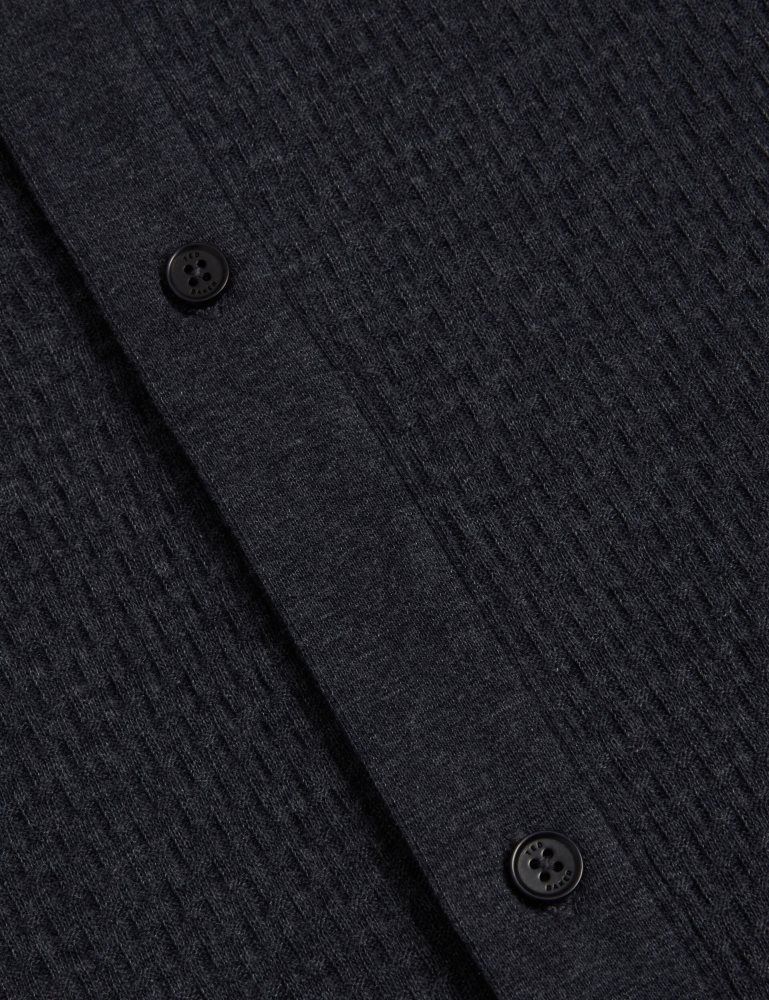Ted Baker Connyr - Short Sleeve Button Through Polo Bleu Marine | 908345-KLY