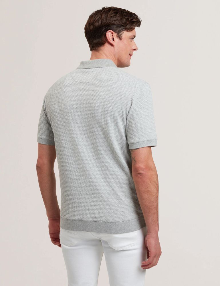 Ted Baker Connyr - Short Sleeve Button Through Polo Grise | 308479-EIP
