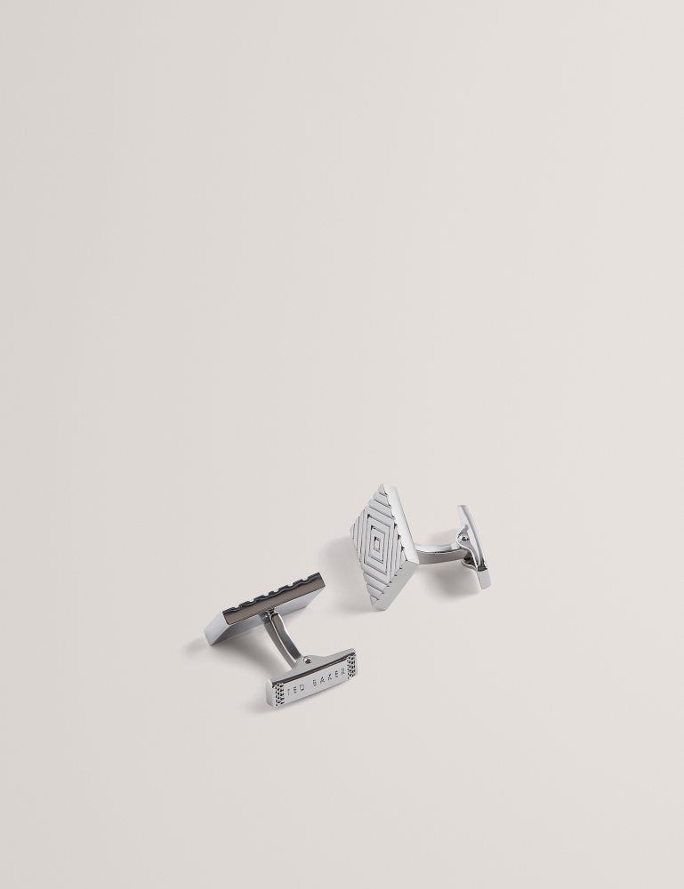 Ted Baker Diamont - Diamond Engraving Cufflinks Argent | 452137-EZT