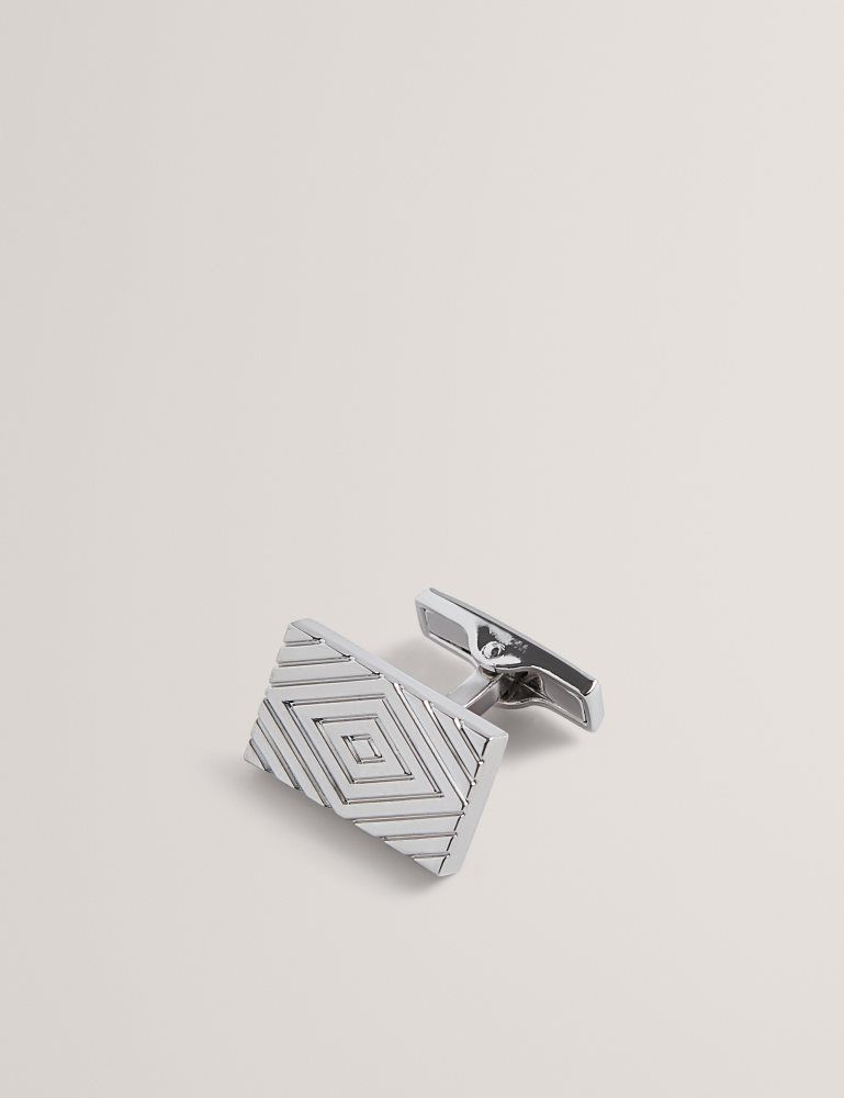 Ted Baker Diamont - Diamond Engraving Cufflinks Argent | 452137-EZT