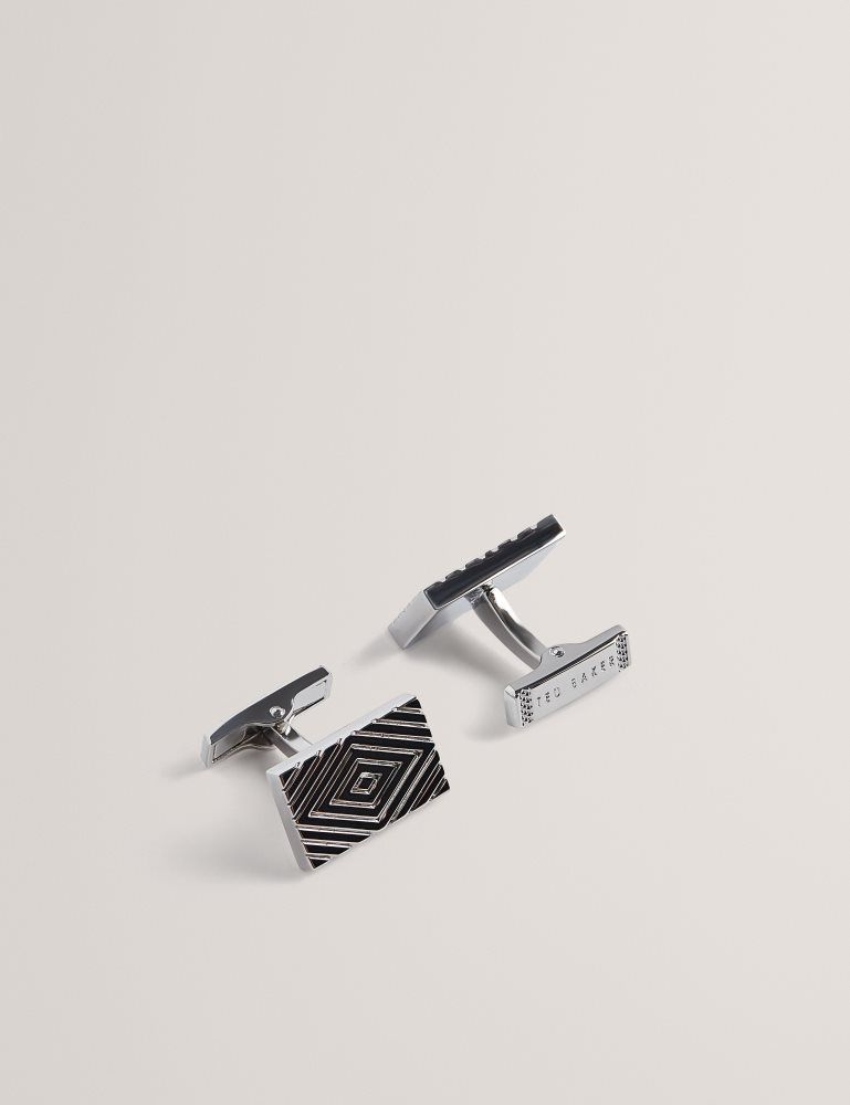 Ted Baker Diamont - Diamond Engraving Cufflinks Argent | 452137-EZT