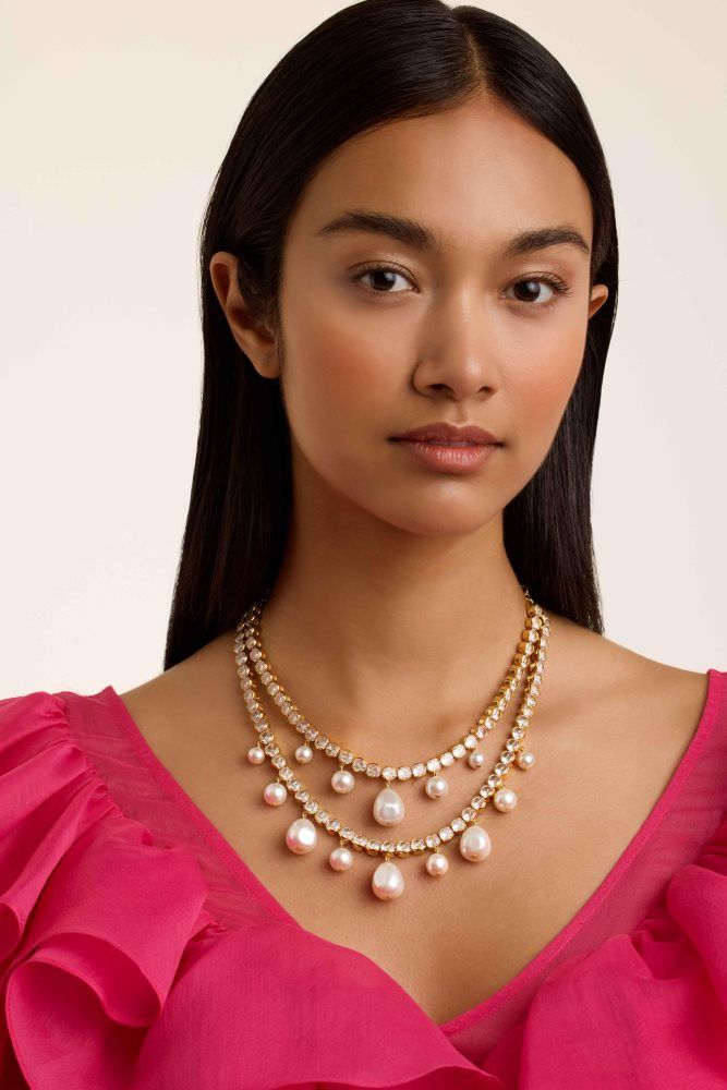 Ted Baker Divinaa - Pearl & Crystal Statement Necklace Doré | 271965-TFE