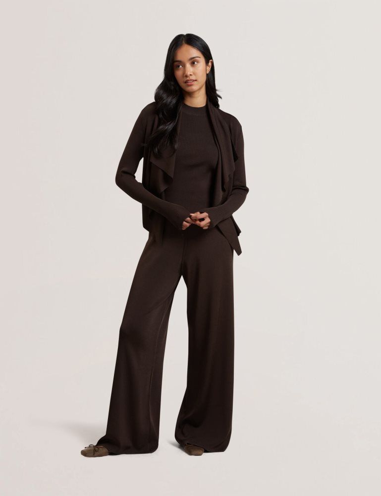 Ted Baker Elliyy - Waterfall Front Knitted Open Cardigan Marron | 706548-UQV