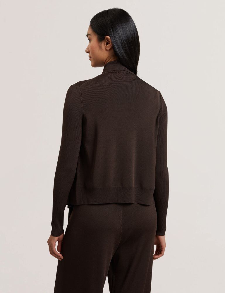 Ted Baker Elliyy - Waterfall Front Knitted Open Cardigan Marron | 706548-UQV