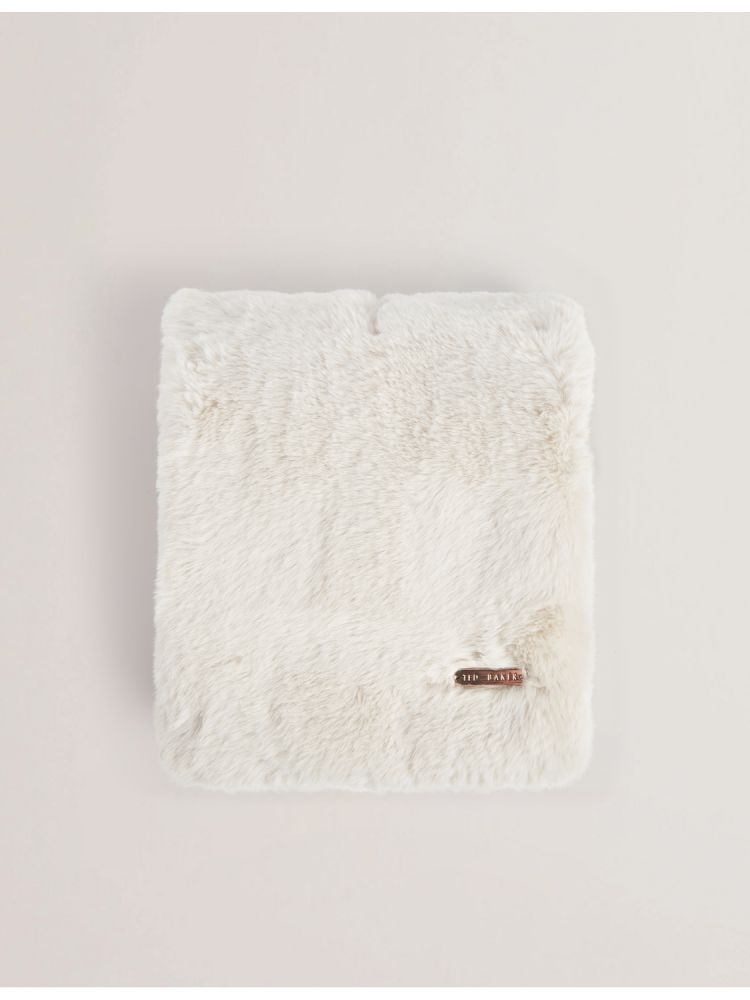 Ted Baker Emaaaas - Faux Fur Loop-through Stole Scarf Blanche | 179860-LUC