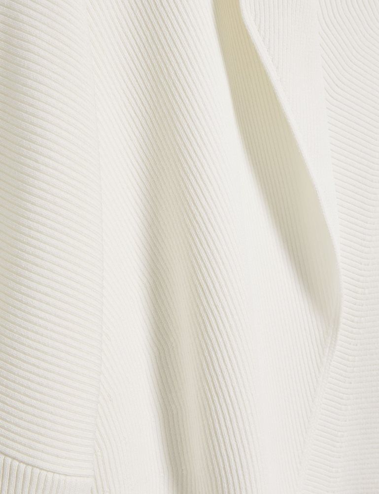 Ted Baker Erhan - Ribbed Knit Cropped Bolero Cardigan Blanche | 305726-DXU