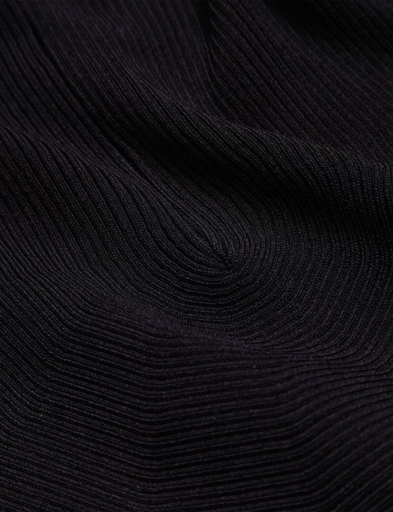 Ted Baker Erhan - Ribbed Knit Cropped Bolero Cardigan Noir | 093586-WEX