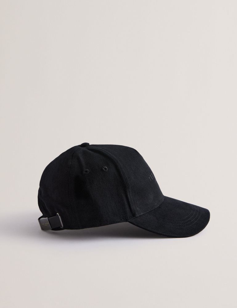Ted Baker Fredds - Branded Cotton Baseball Cap Noir | 857463-URK