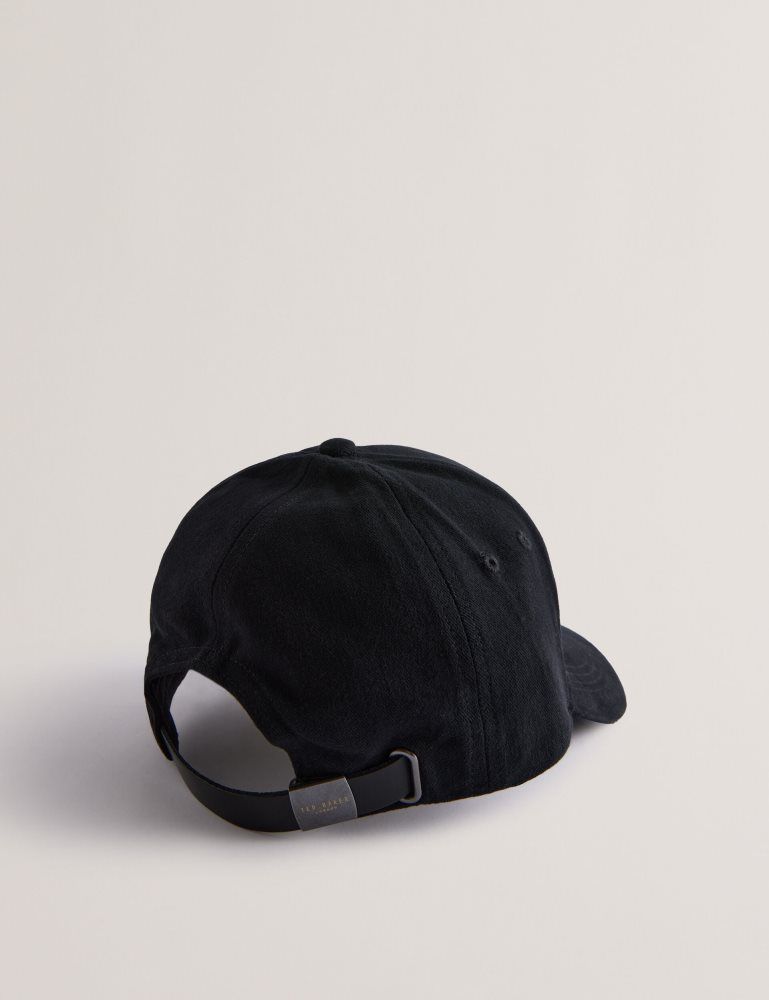 Ted Baker Fredds - Branded Cotton Baseball Cap Noir | 857463-URK