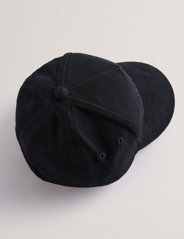 Ted Baker Fredds - Branded Cotton Baseball Cap Noir | 857463-URK