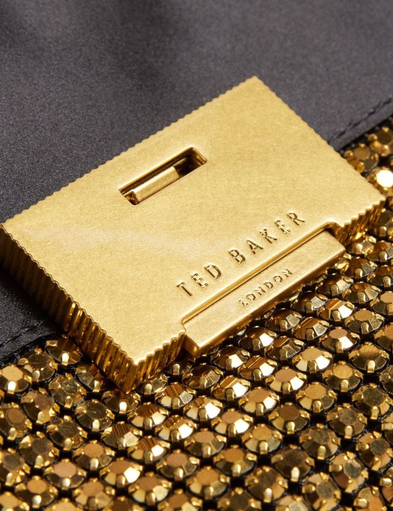 Ted Baker Gliters - Crystal Embellished Mini Crossbody Bag Doré | 069832-MXG