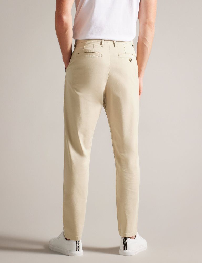 Ted Baker Haybrn - Regular Fit Textured Chino Trouser Grise | 619457-UVN