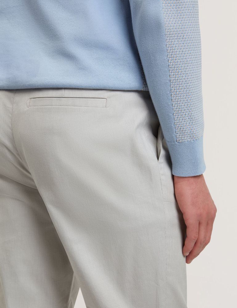 Ted Baker Jackus - Regular Fit Cotton Blend Chino Trousers Grise | 241983-OTW