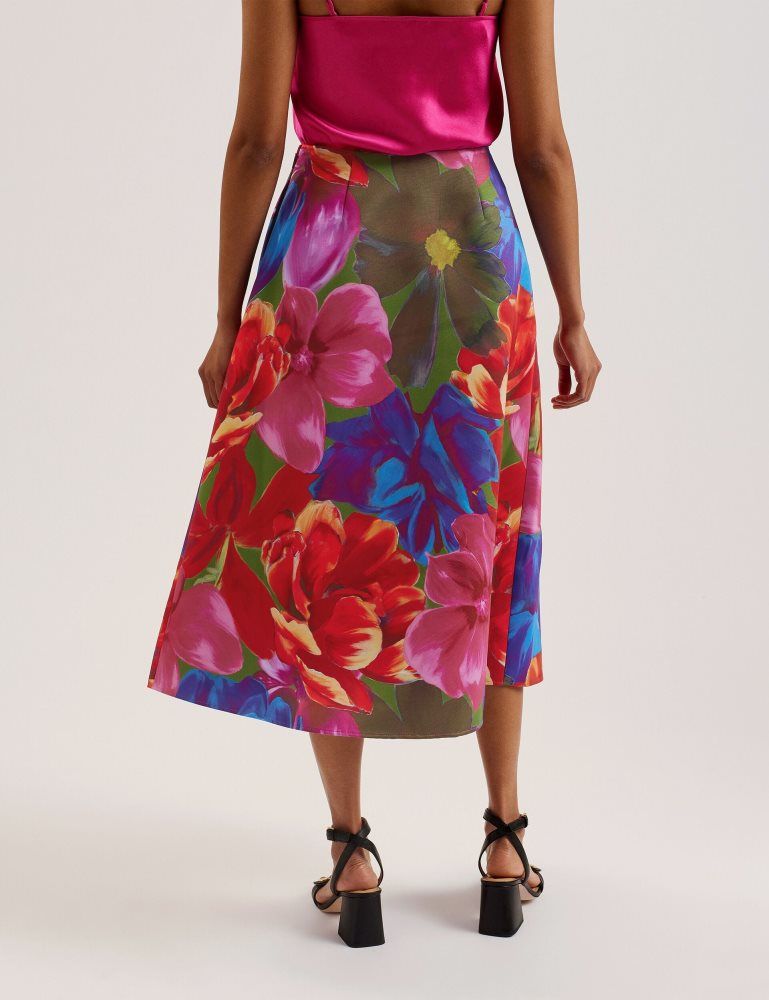 Ted Baker Joralee - Printed Wrap Midi Skirt Multicolore | 910624-KOE