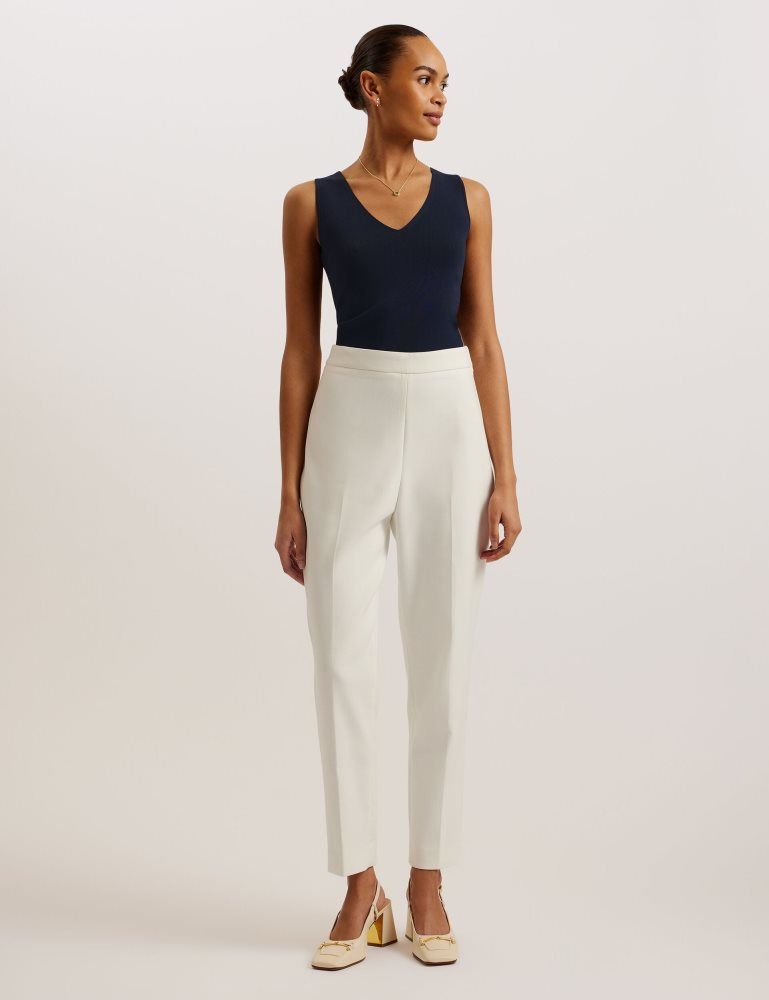 Ted Baker Josiiy - V-neck Slim Fit Sleeveless Knit Top Bleu Marine | 960842-ZTO