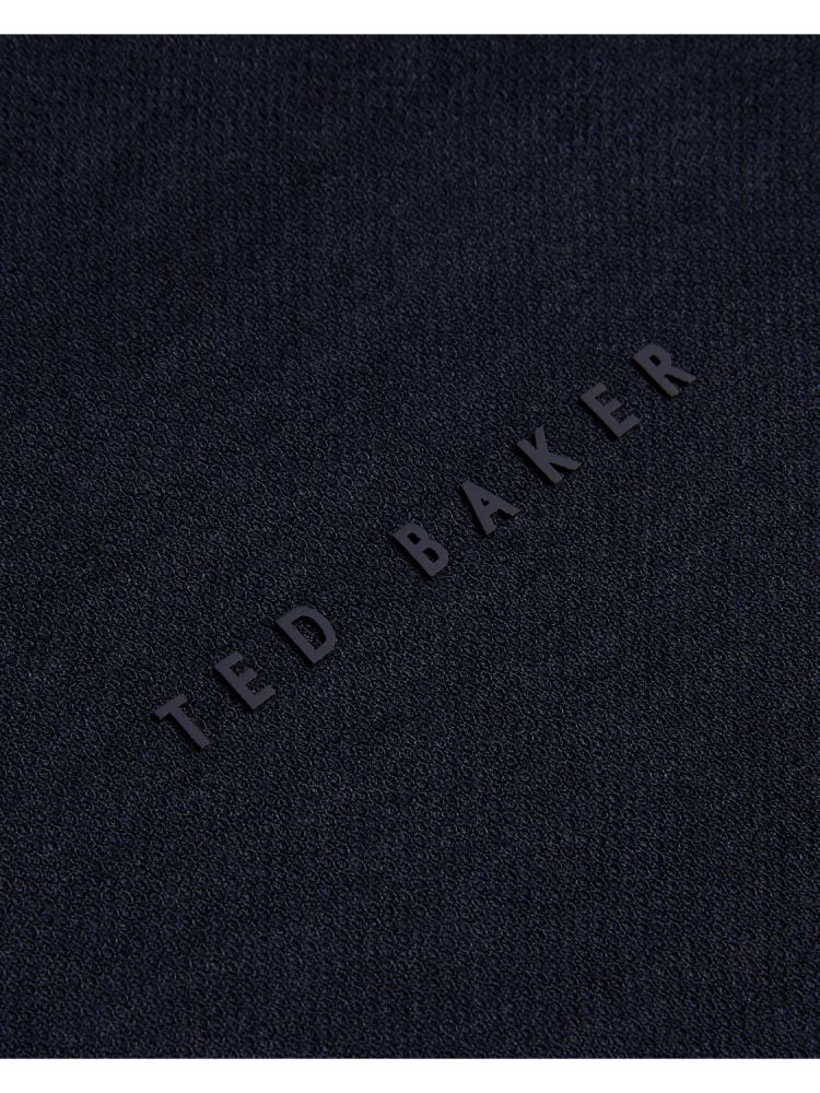 Ted Baker Karty - Short Sleeve Regular Branded Polo Bleu Marine | 975436-BPO