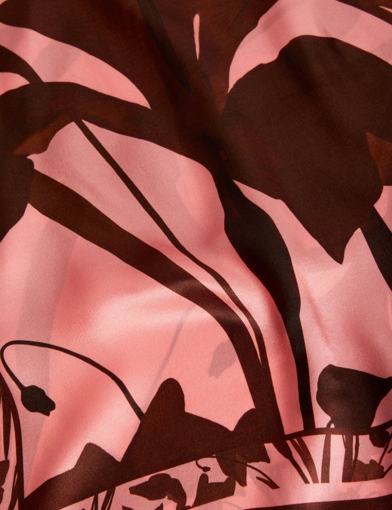 Ted Baker Kelyyii - Printed Two-tone Square Silk Scarf Rose | 016893-DCH