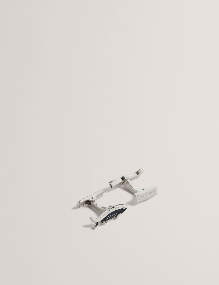 Ted Baker Kipper - Fish Cufflinks Argent | 516027-IVE
