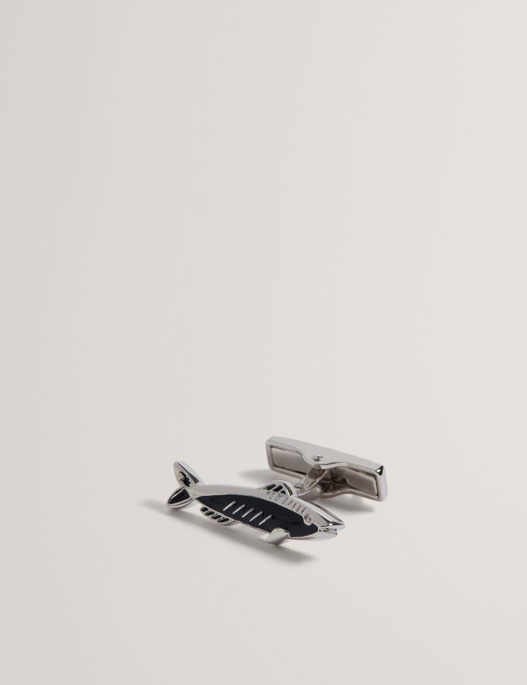 Ted Baker Kipper - Fish Cufflinks Argent | 516027-IVE