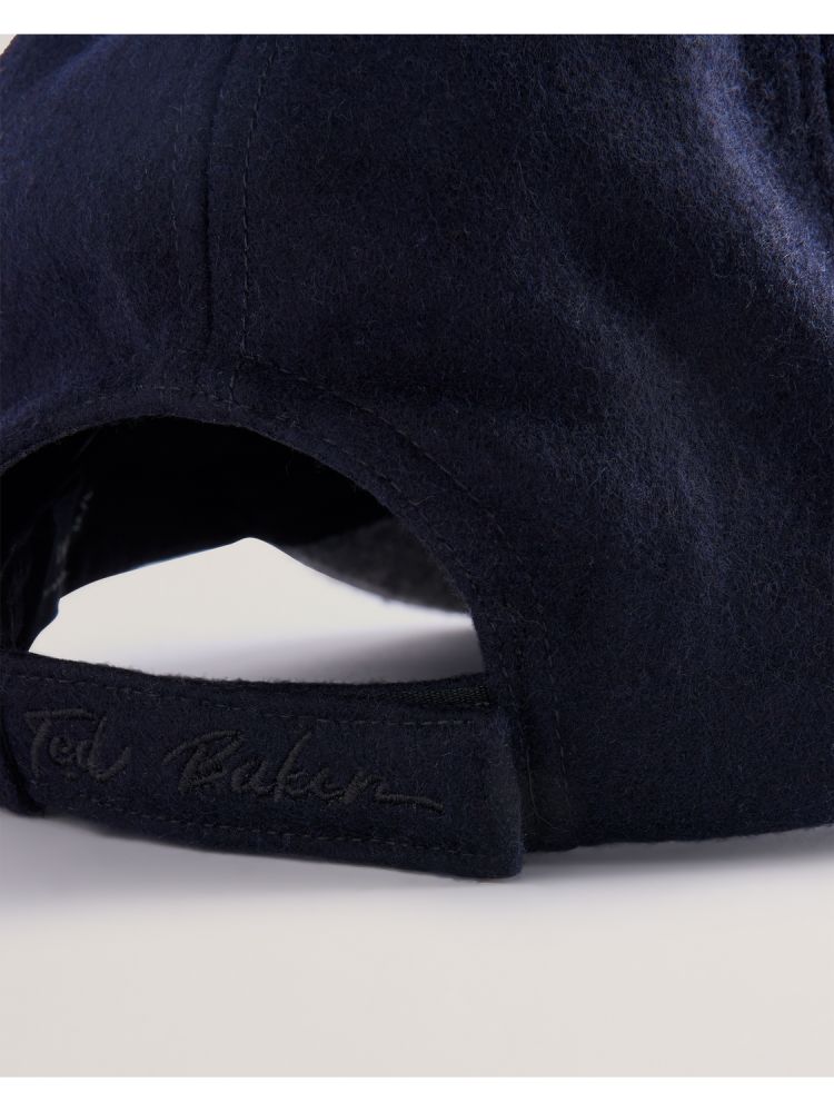 Ted Baker Lewiiss - Two Tone Wool Rich Baseball Cap Bleu Marine | 459723-WEY