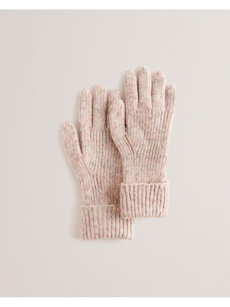 Ted Baker Lidiie - Wool Blend Ribbed Knit Gloves Rose | 382756-WOC