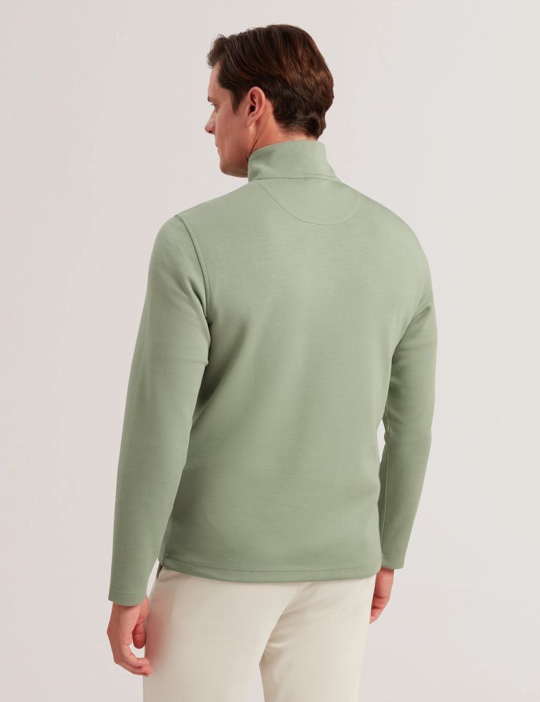 Ted Baker Longman - Ombre Stripe Half-zip Sweatshirt Vert | 283961-RWD