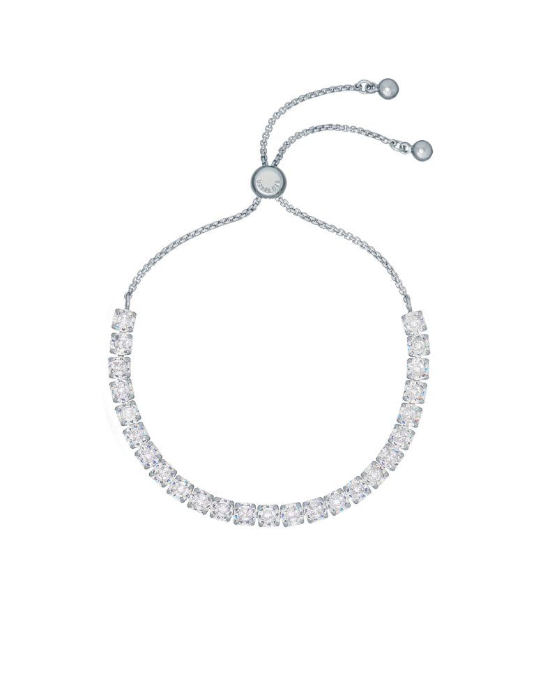 Ted Baker Melrah - Crystal Adjustable Tennis Bracelet Argent | 257140-PTU