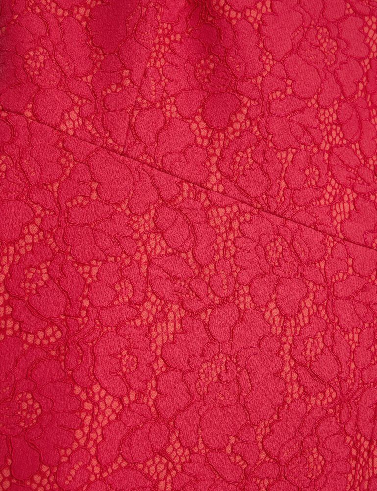 Ted Baker Meriod - Lace Square Neck Sleeveless Mini Dress Fushia | 295074-QZD