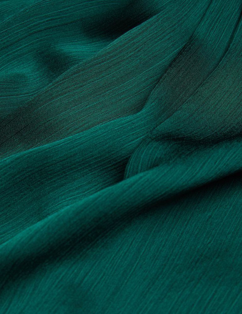 Ted Baker Misrina - Drape Neck Detail Satin Top Vert | 297145-GSL