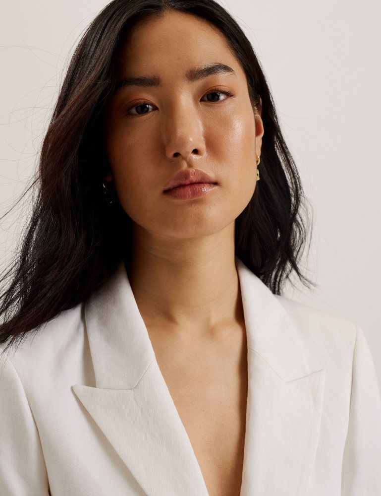 Ted Baker Musub - Tailored Jacket With Faux Pockets Blanche | 621753-LPU