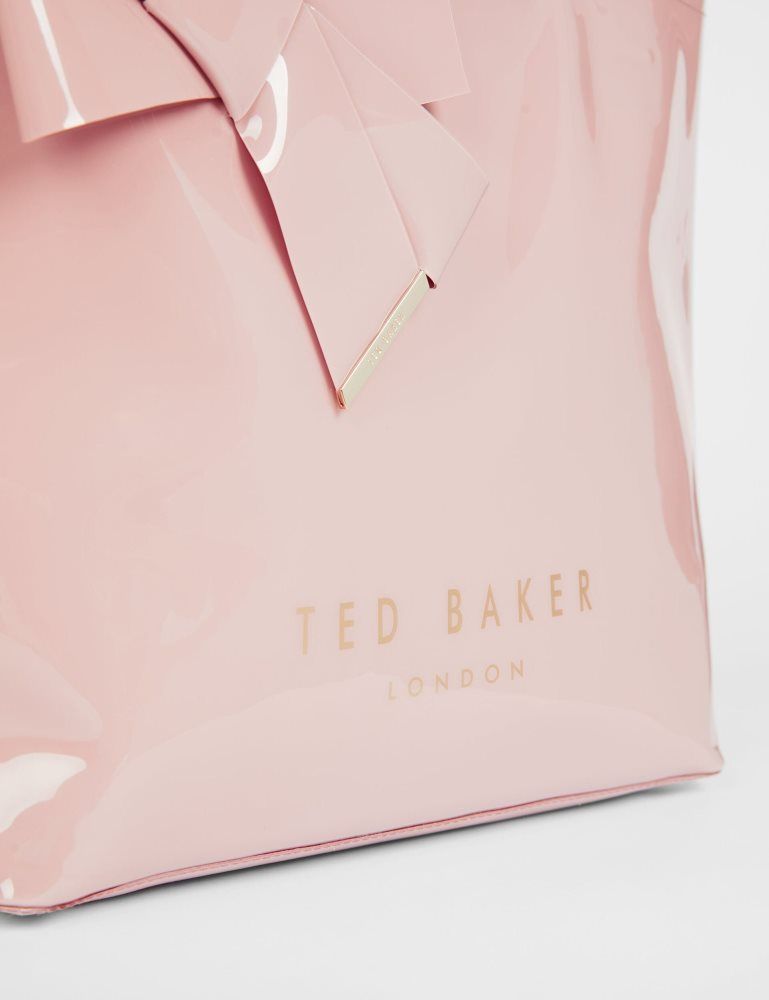 Ted Baker Nicon - Knot Bow Vinyl Icon Tote Bag Rose | 152348-HQW