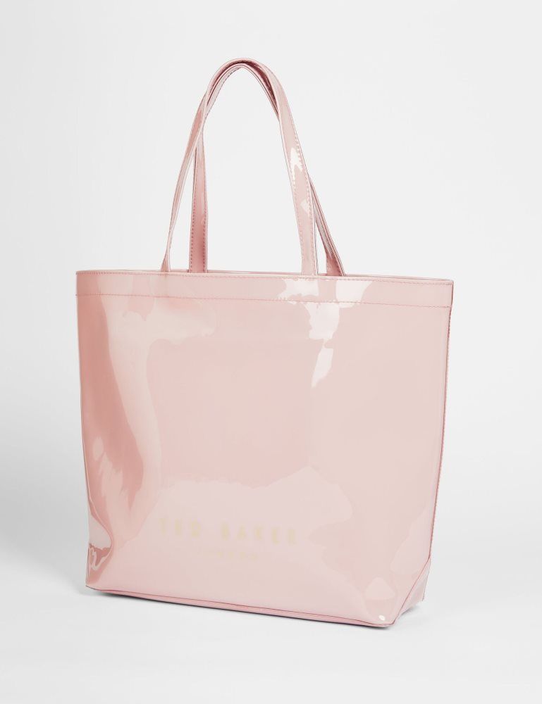 Ted Baker Nicon - Knot Bow Vinyl Icon Tote Bag Rose | 152348-HQW