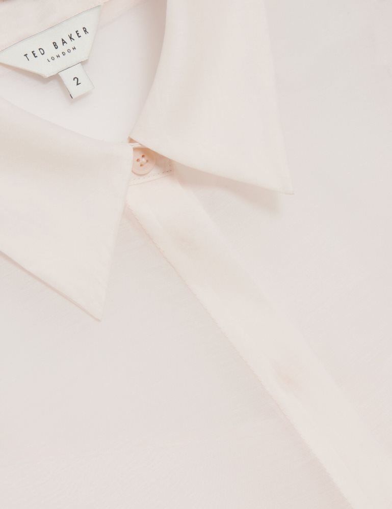 Ted Baker Norella - Sheer Organza Longline Sleeveless Blouse Rose | 809314-GZL