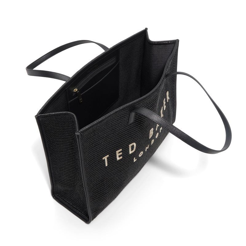Ted Baker Palmer - Large Icon Tote Noir | 310726-YOF