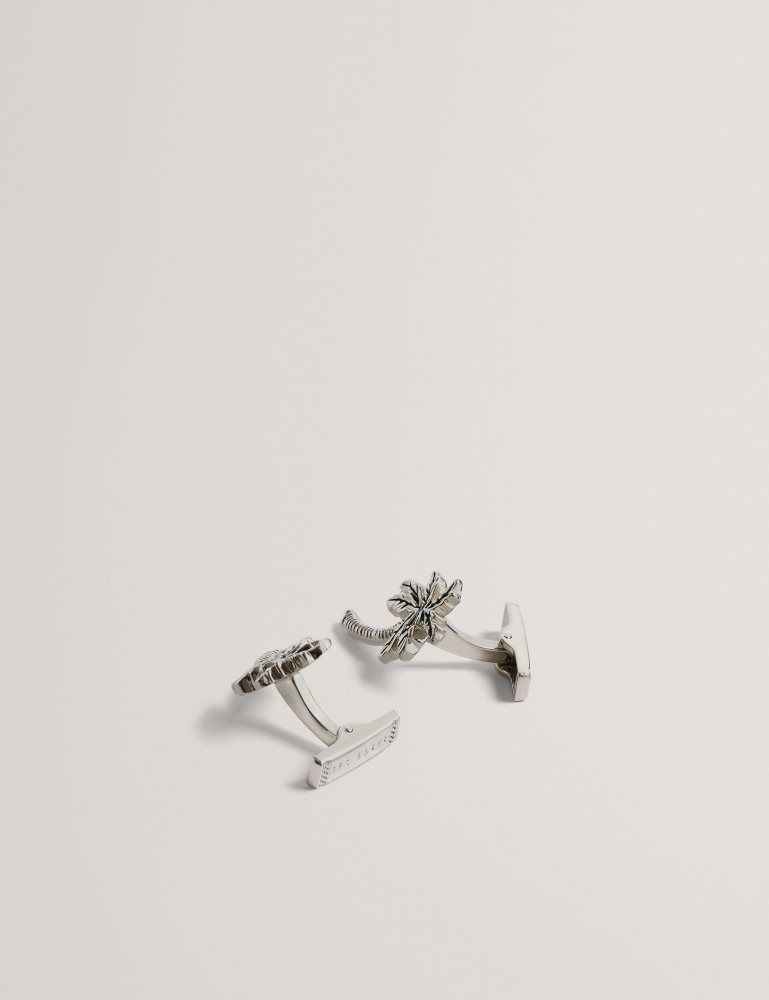 Ted Baker Palmiie - Palm Tree Cufflink Lapel Pin Set Argent | 347150-ESG