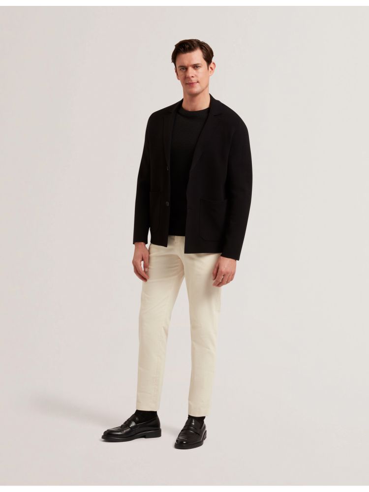 Ted Baker Petres - Knitted Button Up Cardigan Jacket Noir | 671495-ODJ