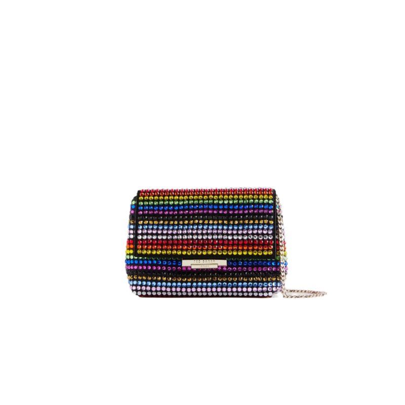 Ted Baker Pridela - Striped Crystal Mini Cross Body Bag Multicolore | 015247-BKD