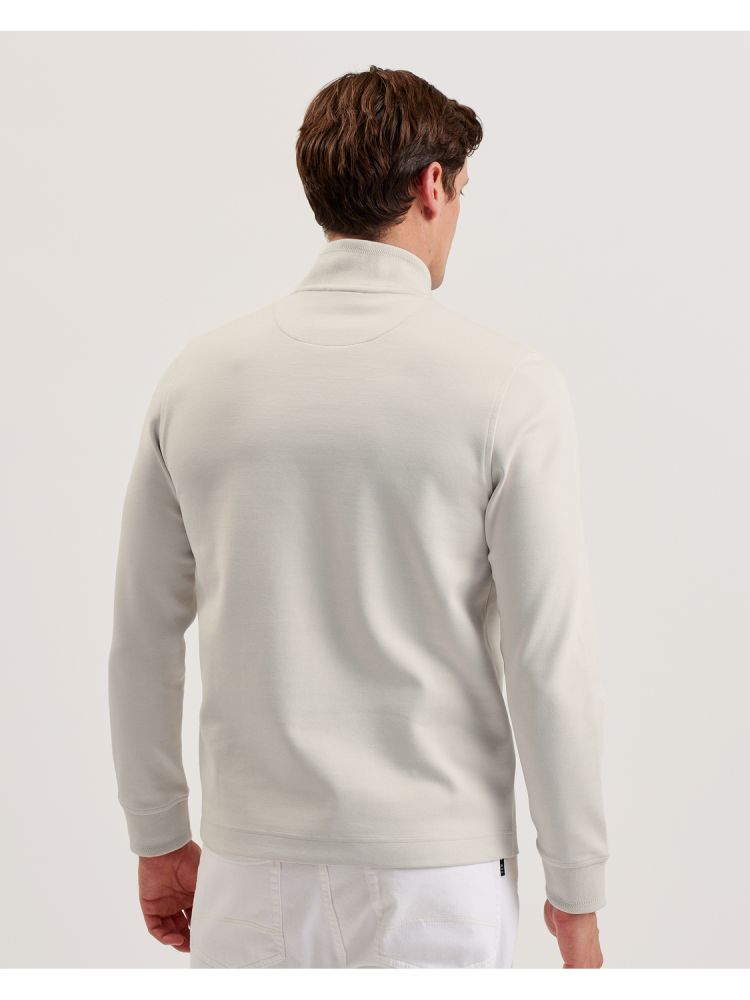 Ted Baker Pryor - Half-zip Funnel Neck Sweatshirt Blanche | 075843-ISW