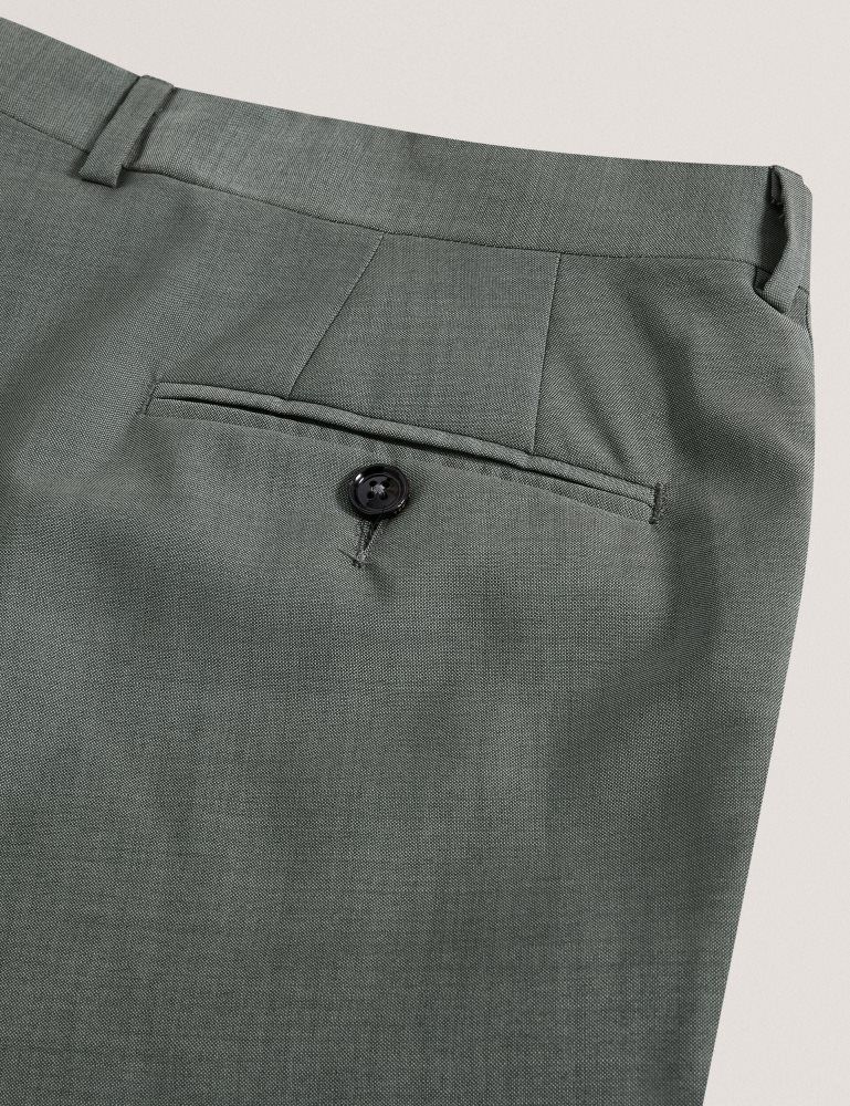 Ted Baker Rogerlys - Slim Fit Sage Green Wool Suit Pants Vert | 973016-EWI