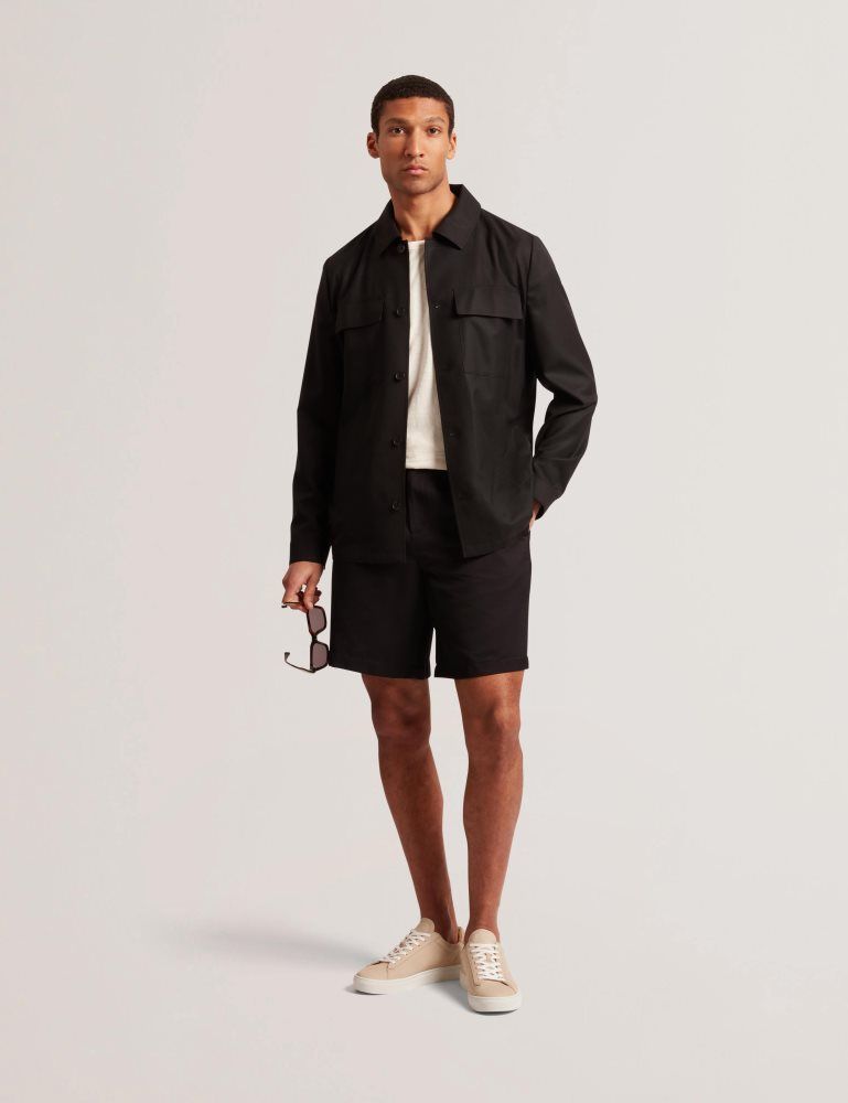Ted Baker Selwynj - Lightweight Wool Blend Jacket Noir | 914372-BIJ