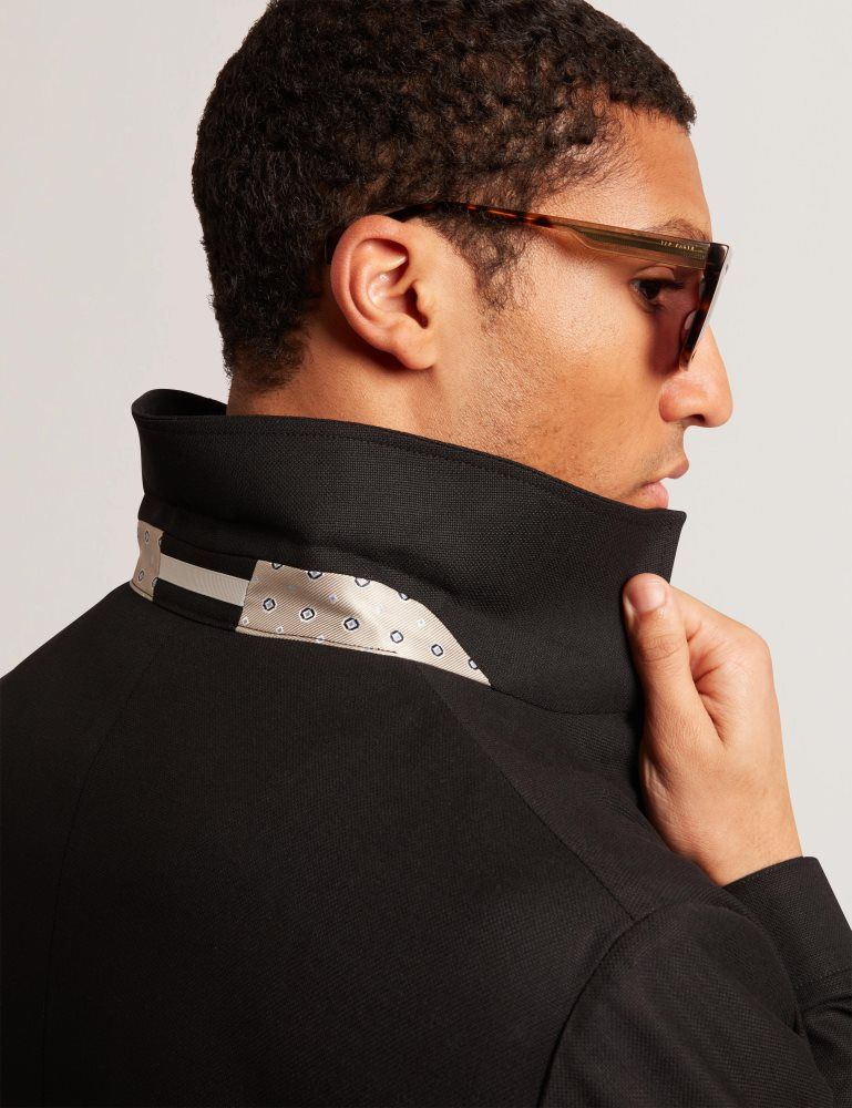Ted Baker Selwynj - Lightweight Wool Blend Jacket Noir | 914372-BIJ