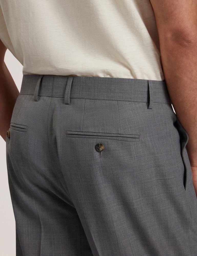 Ted Baker Selwynt - Lightweight Wool Blend Trouser Grise | 703516-CAB